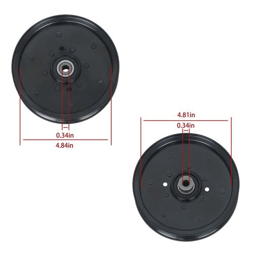 DURAFORCE For Gravely Pro-Stance 60 52 48 36 32 Compact-Pro 44 07351200 Flat Idler Pulley