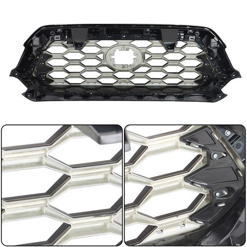 DURAFORCE Plastic Silver Bezel Fit For Toyota Tacoma 2016-2021 Front Upper Grille Assembly