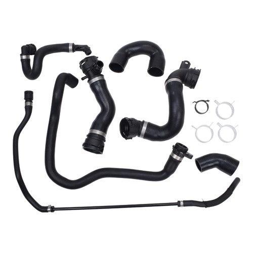 DURAFORCE 7 Hoses Radiator Coolant Water Hose Pipe Kit Fit For 07-11 BMW E90 128i 328i N51