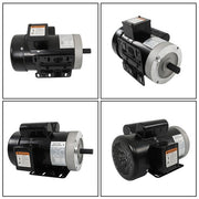 DURAFORCE 5HP Electric Motor 3450RPM 5/8" Shaft Single Phase 208-230V 56C Frame 60HZ TEFC