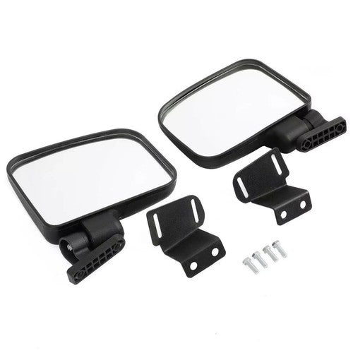 DURAFORCE New Durable Plastic Side Rear View Mirror Set For Polaris Ranger XP 900 2013-up