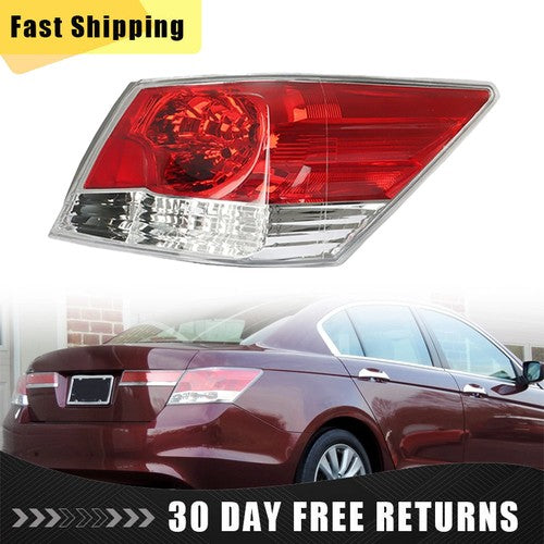 DURAFORCE Tail Light for Honda Accord 2008-2011 2012 Passenger Right Side Lamp Halogen