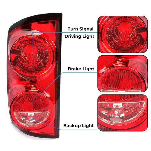 Tail Lights Brake Lamps for Dodge Ram 1500 2007-2008 2007-2009 Ram 2500 3500 DOT