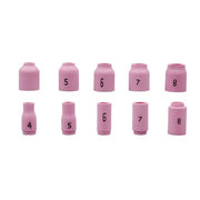 DURAFORCE 87PCS TIG Welding Torch Accessories Glass Cup Alumina Nozzle Stubby Gas Lens