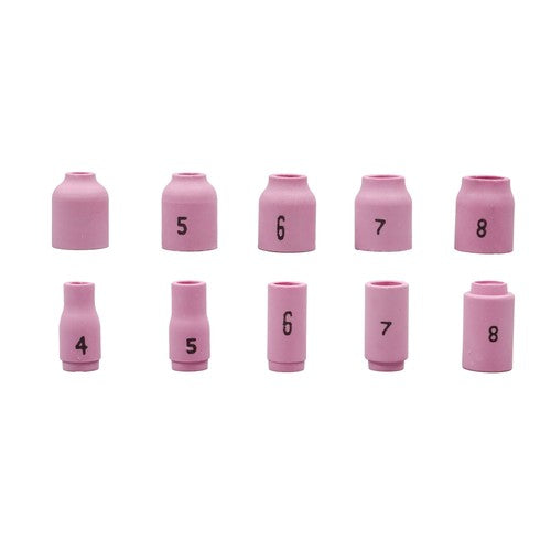 DURAFORCE 87PCS TIG Welding Torch Accessories Glass Cup Alumina Nozzle Stubby Gas Lens