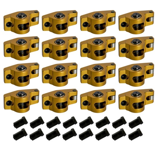 DURAFORCE Fits Chevrolet SBC 350 400 1.5 Ratio 7/16" Aluminum Full Roller Rocker Arms Set