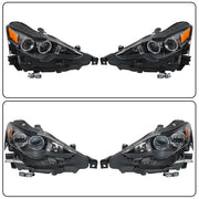 DURAFORCE LH&RH For Lexus IS250 IS200T IS300 IS350 2014-2016 LED Type Projector Headlights
