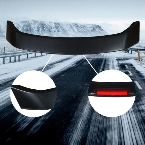 DURAFORCE For Honda Civic 2012 13 14-15 ABS Rear Trunk Lip Spoiler Wing w/Led Brake Light