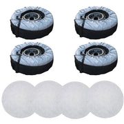 DURAFORCE For Black 420D And Black 600D Cases+Tyre 4Pcs Bags Car Cover With Handheld Tyre