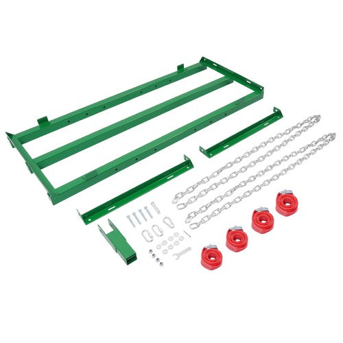 DURAFORCE Yard Lawn Leveling Tool 4 Ft Drag Harrow W/Chaic For ATV/UTV Tractor