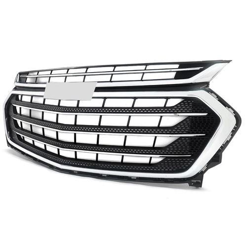 DURAFORCE Front Bumper Grille Upper Grill Chrome for Chevrolet Traverse 2018-2021
