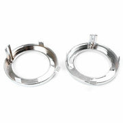 DURAFORCE For 2009-2013 Subaru Forester Pair Front Chrome Fog Light Trim Fog Lamp Cover