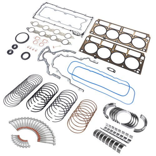 DURAFORCE Engine Rebuild Re-Ring Kit Gasket Bolt for 99-17 GM Chevy GMC Gen III 4.8L 5.3L