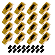 DURAFORCE 1.7 Ratio 7/16" Stud Gold Roller Rocker Arms Kit For Chevy BBC 396 402 427 454