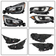 DURAFORCE Left and Right Assembly Headlight Fit For Outback/Legacy 2018-2019 Holagen Clear