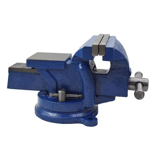 DURAFORCE Bench Vise with Anvil Swivel Locking Base Table top Clamp Heavy Duty Vice 4Inch