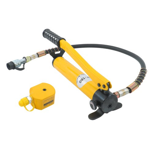 DURAFORCE 20T Low Profile Hydraulic Jack Porta Power Kit + CP-180 Manual Hydraulic