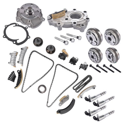 DURAFORCE Timing Chain Kit Oil & Water Pump VVT Sprockets for Cadillac ATS CTS GMC Acadia