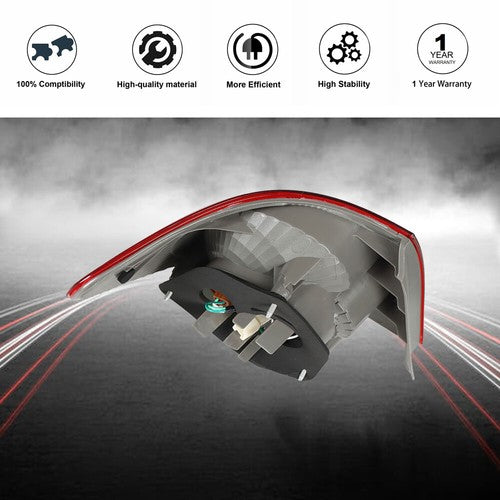 DURAFORCE Passenger Right Side Outer Brake Lamp Tail Light For Toyota Corolla Series 03-08