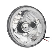 DURAFORCE 5-3/4"Inch Round LED Red Halo Style Halogen Crystal Clear Headlights Angel Eye