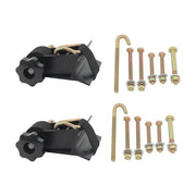 DURAFORCE 2 Pack 1.5" Wide x 7.5' Long Ladder Rack Ratchet Straps 1.4" Black Square Tube
