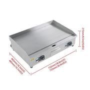 DURAFORCE 30 Inch Commercial Electric Griddle 3000W Countertop Flat Top Grill 122℉-572℉