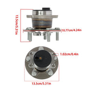 DURAFORCE 1Pc Wheel Hub Bearing Rear For Mitsubishi Lancer Outlander 2008-2013 2.4L FWD