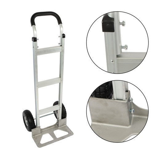 DURAFORCE Aluminum 500Lbs Hand Truck Magliner Trolley Dolly 14"×7-1/2" Diecast Nose Plate