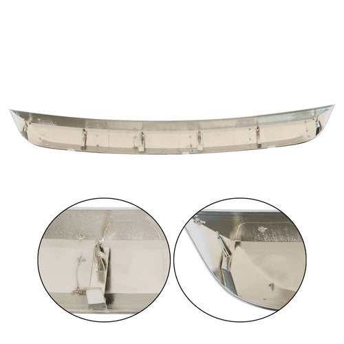 DURAFORCE For Ford Fusion Chrome 2010-2012 Front Upper Grill Grille Molding Trim Set 3Pcs
