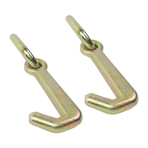 DURAFORCE 5/16 Inch Mini J Hook G70 5400 lbs Working Load Limit with Link Pack of 2