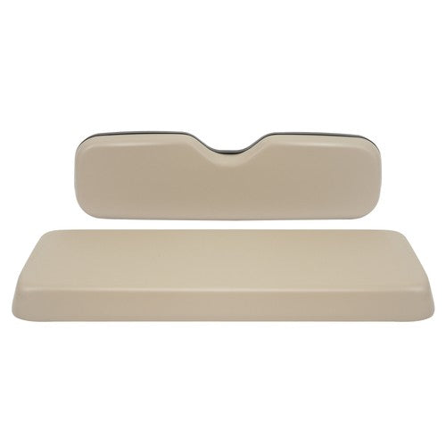 DURAFORCE Golf Cart Rear Seat Bottom Cushion + Backrest For EZGO RXV Medalist TXT | Tan