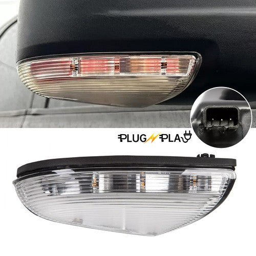 DURAFORCE For 09-14 Dodge Ram 1500 2500 Passenger Right Mirror Turn Signal Puddle Light
