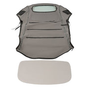 DURAFORCE Black Convertible Soft Top Clear Heated Glass Window For Volkswagen Beetle 03-10