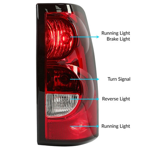 DOT Tail Light Right Side for 2003-2006 Chevrolet Chevy Silverado 1500 2500 RH