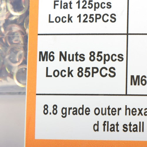 DURAFORCE 1640Pack M4 M5 M6 Stainless Steel Nuts Flat and Bolts & Lock Washers Sorting Kit