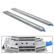 DURAFORCE 1 Pair 28 Inch With Lock Heavy Duty Drawer Slides 500 Lbs Extension Rails Rail