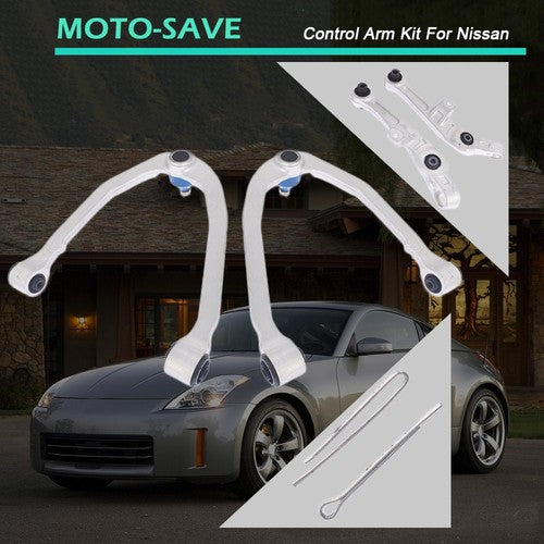 DURAFORCE For Nissan 350Z Coupe RWD 2003-2009 Lower Control Arm Front Suspension Kit 6Pcs