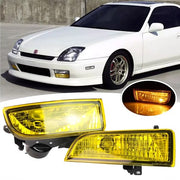 DURAFORCE For 1997-2001 Honda Prelude Yellow Lens Bumper Fog Lights Driving Lamps w/wiring