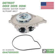 DURAFORCE For Detroit DD16 DD15 DD13 Engine Water Pump w/Pump Belt EA4722001601 4712001101