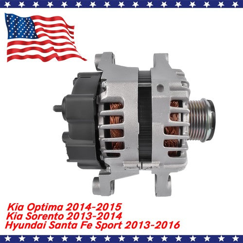 DURAFORCE Alternator for Hyundai Santa Fe Sport 2013-2016 Kia Optima 2014-2015 2.4L 150A