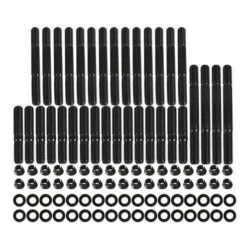 DURAFORCE Fit For Chevrolet SBC 265 267 283 302 350 Small Block Black Cylinder Head Studs