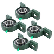 DURAFORCE 4 Pcs UCP208-24 Pillow Block Bearing Solid Base 1-1/2" Bore Self-Aligning