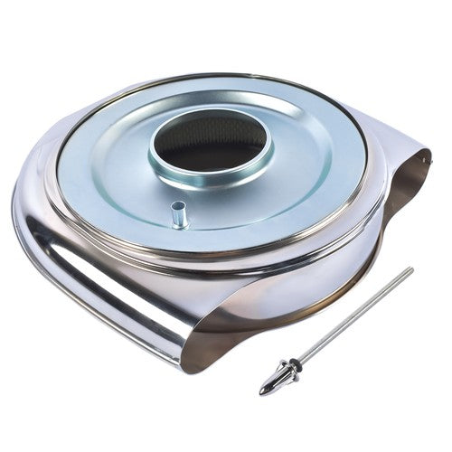 DURAFORCE Round Air Cleaner Kit Fits for Cadillac Oldsmobile 1951-1956 Chrome Plated Steel