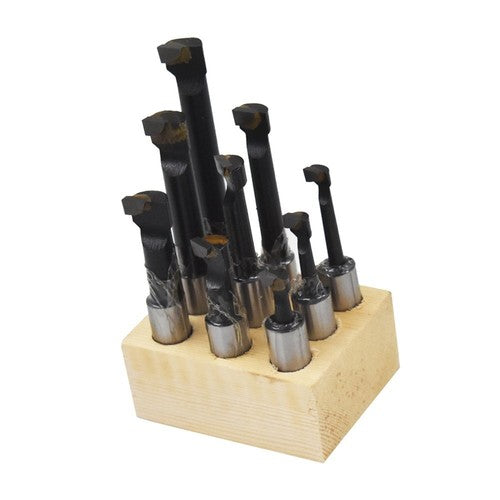 DURAFORCE 1/2" BORING BAR SET PRO QUALITY 9 PCS CARBIDE TIPPED BARS 1/2" SHANK LATHE TOOL