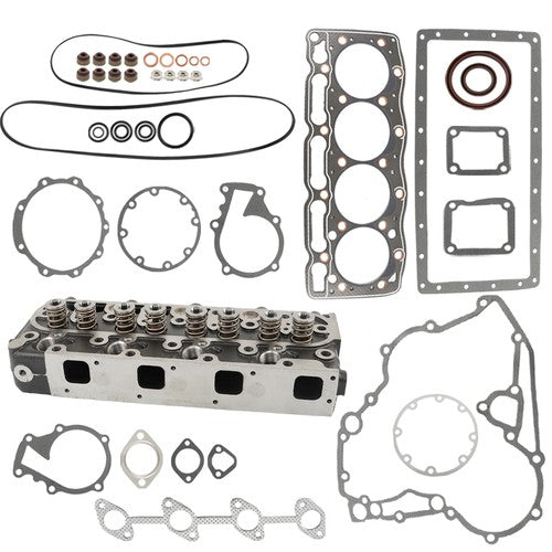 DURAFORCE US Complete Cylinder Head & Full Gasket Kit For Kubota V1505 V1505 V1505T V1505E