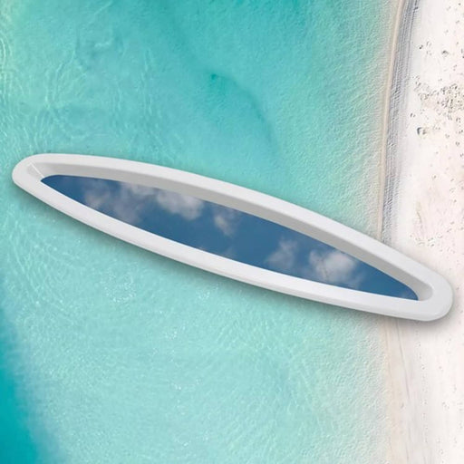 DURAFORCE For Sea Ray Boat Port Hole Bow Oval Window with Outer Ring 2004 & 2007
