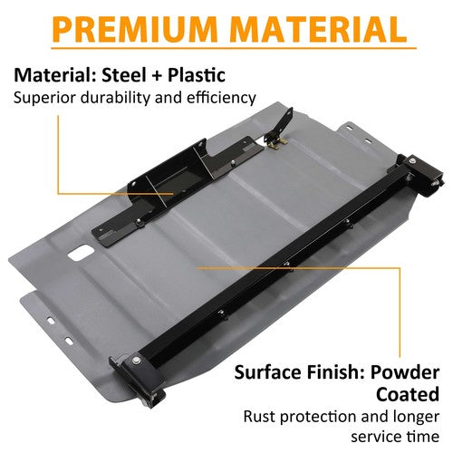 Rear Engine Skid Plate Aluminum Powder Coated for Toyota Fj Cruiser 2007-2013