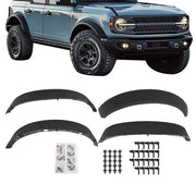DURAFORCE New Plastic Black Wide Wheel Lip Fender Flares Fit For Ford Bronco 2021-2024