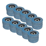 DURAFORCE 100 Pieces Premium Zirconia Flap Disc Sanding Grinding 4-1/2" X7/8" 40 Grit