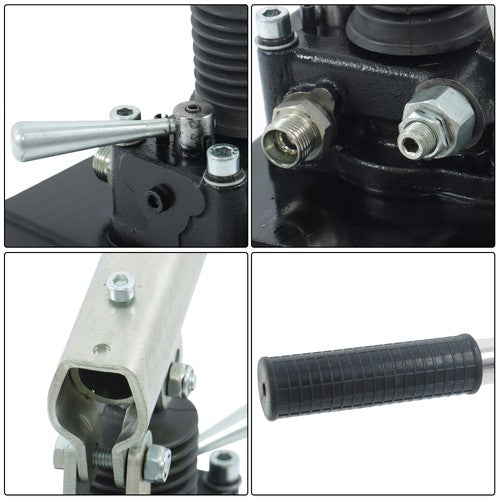 DURAFORCE Hydraulic Piston Hand Pump 2.7 Cid 5 Quart With Valve For Double Acting Cylinder